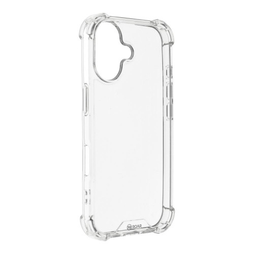 Удароустойчив калъф Armor Jelly Roar за iPhone 16, Прозрачен