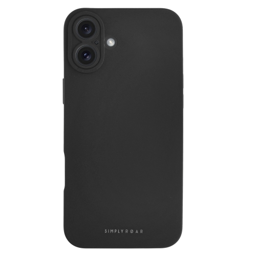 Силиконов калъф Roar Luna Case за iPhone 16 Plus, Черен