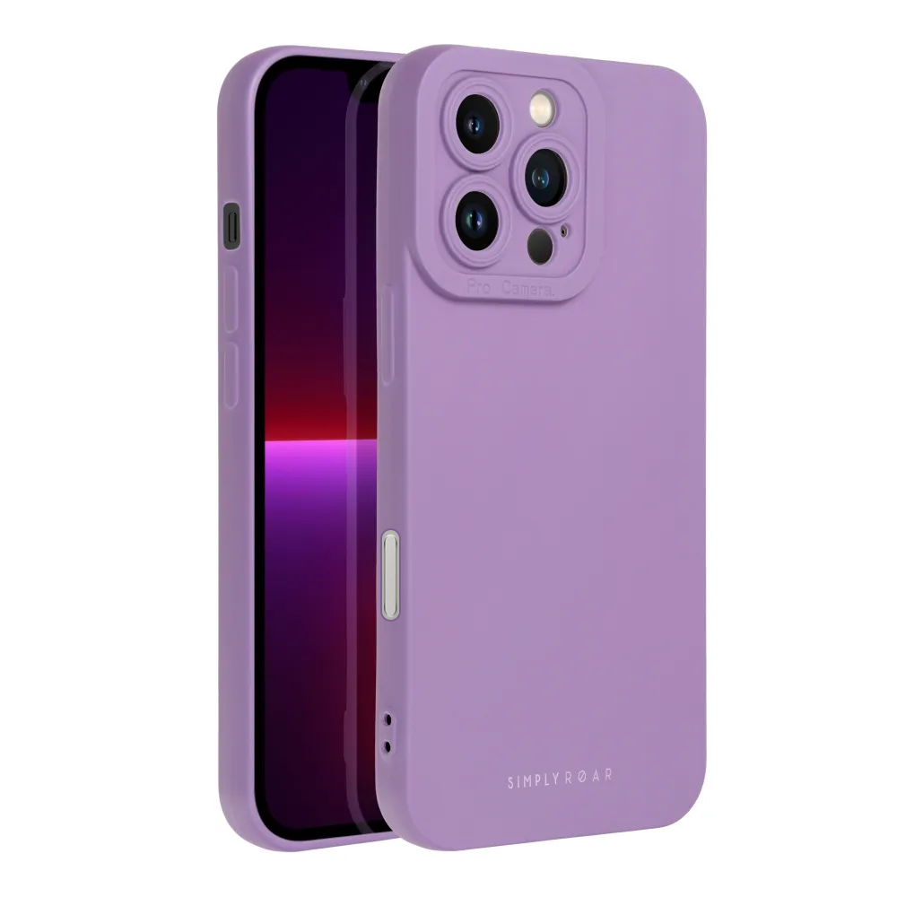 Силиконов калъф Roar Luna Case за iPhone 16 Pro, Лилав