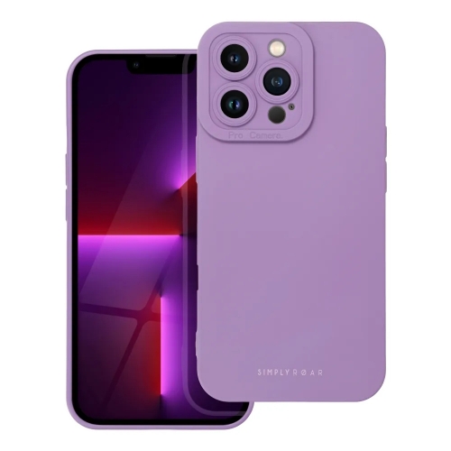 Силиконов калъф Roar Luna Case за iPhone 16 Pro, Лилав