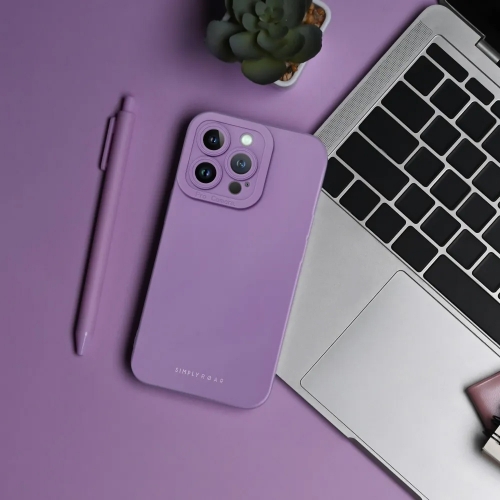 Силиконов калъф Roar Luna Case за iPhone 16 Pro, Лилав