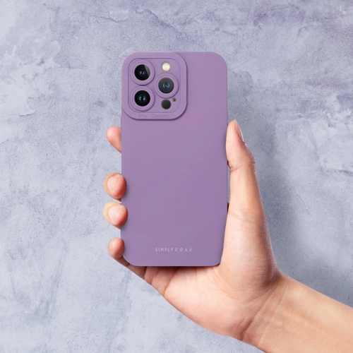 Силиконов калъф Roar Luna Case за iPhone 16 Pro Max, Лилав