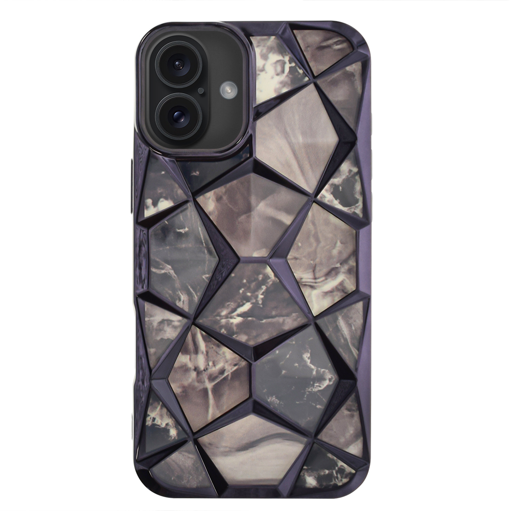 Силиконов калъф Twinki за iPhone 16, Черен