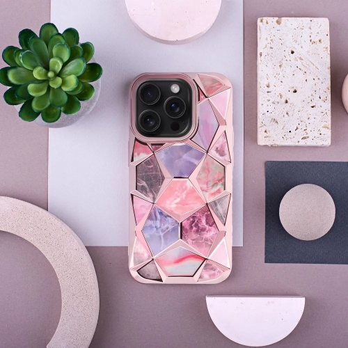 Силиконов калъф Twinki за iPhone 16 Pro, Розов