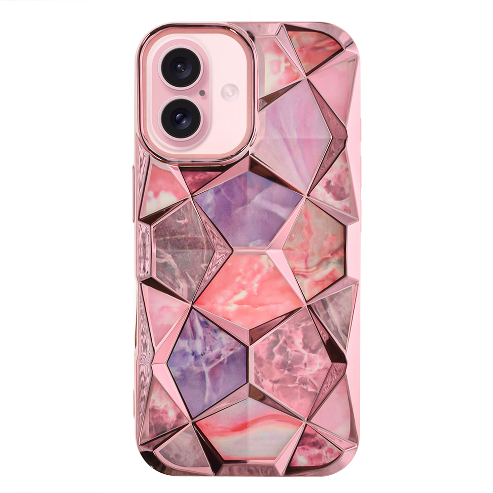 Силиконов калъф Twinki за iPhone 16, Розов