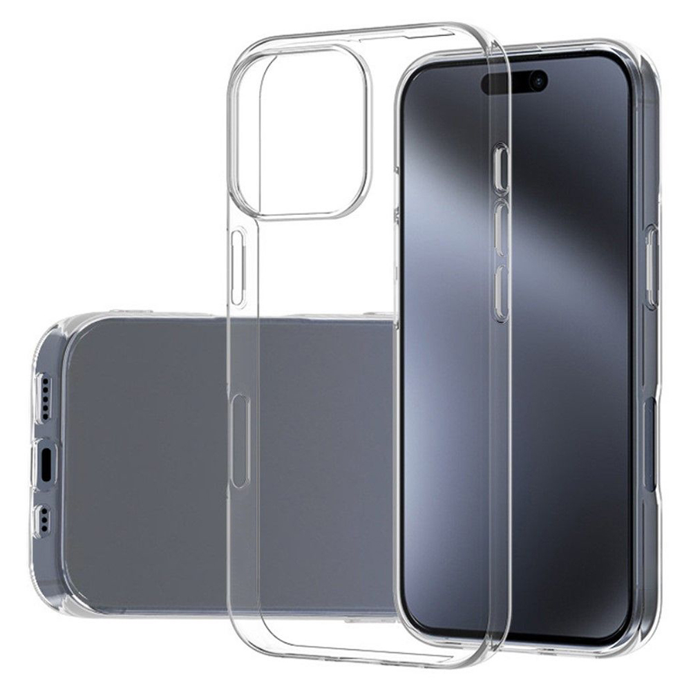 Силиконов калъф за iPhone 16 Pro, 0.5 mm, Прозрачен