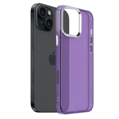 Силиконов калъф PEARL за iPhone 16 Pro, Лилав