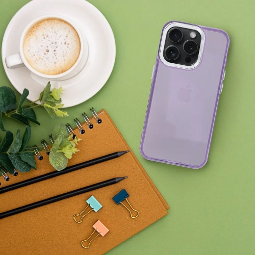 Силиконов калъф PEARL за iPhone 16 Pro Max, Лилав