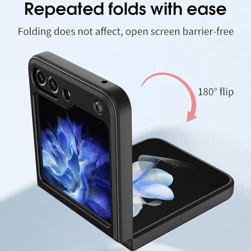 Удароустойчив калъф Techsuit Camguard pro за Samsung Galaxy Z Flip 6, Черен
