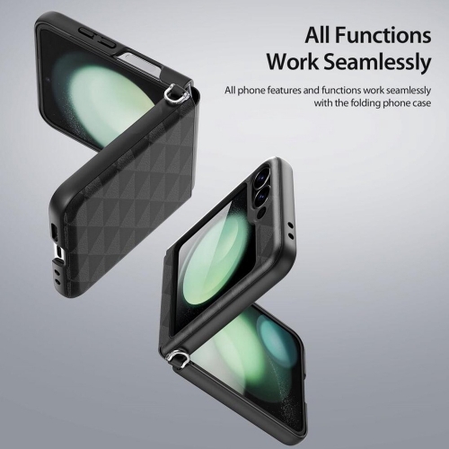 Удароустойчив калъф Dux Ducis Fitt за Samsung Galaxy Z Flip 6, Черен