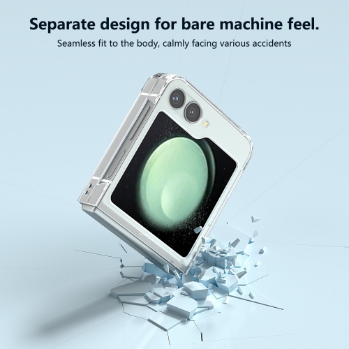 Пластмасов калъф за Samsung Galaxy Z Flip6, Прозрачен