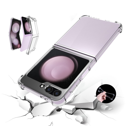 Силиконов калъф Anti-Drop за Samsung Galaxy Z Flip6, Прозрачен