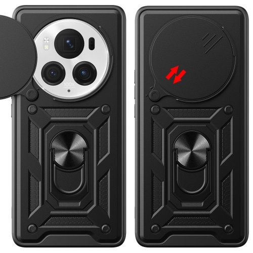 Удароустойчив калъф Slide Camera за Huawei Honor Magic6 Pro, Черен