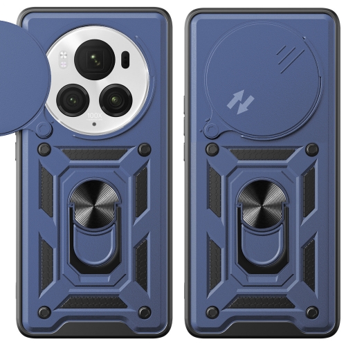 Удароустойчив калъф Slide Camera за Huawei Honor Magic6 Pro, Син