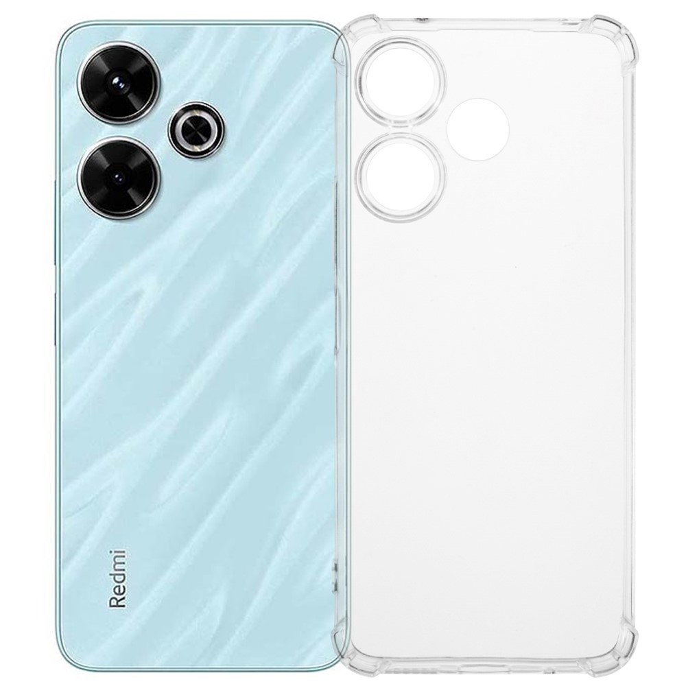 Силиконов калъф Anti-Drop за Xiaomi Redmi 13 4G / Redmi 13 5G, Прозрачен