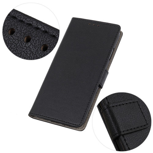 Калъф Тефтер Leather Wallet за Xiaomi Redmi 13 4G / Redmi 13 5G, Черен