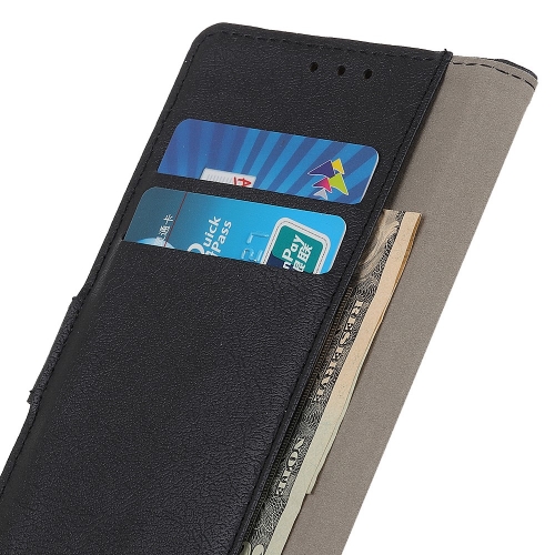 Калъф Тефтер Leather Wallet за Xiaomi Redmi 13 4G / Redmi 13 5G, Черен