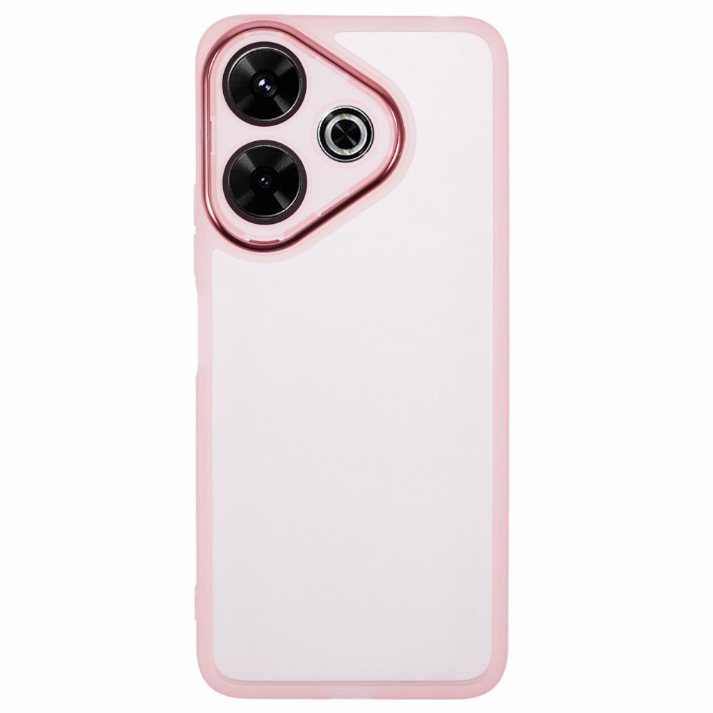 Силиконов калъф DKSM за Xiaomi Redmi 13 5G / Redmi 13 4G, Прозрачен- розов