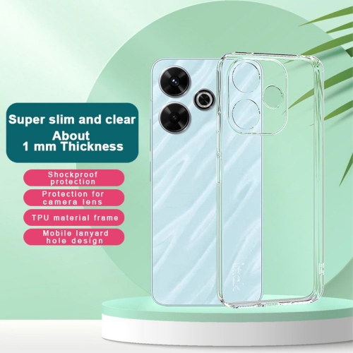 Силиконов калъф IMAK UX-5 за Xiaomi Redmi 13 5G /Redmi 13 4G / Note 13R 5G / Poco M6 4G, Прозрачен