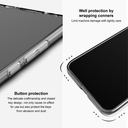Силиконов калъф IMAK UX-5 за Xiaomi Redmi 13 5G /Redmi 13 4G / Note 13R 5G / Poco M6 4G, Прозрачен