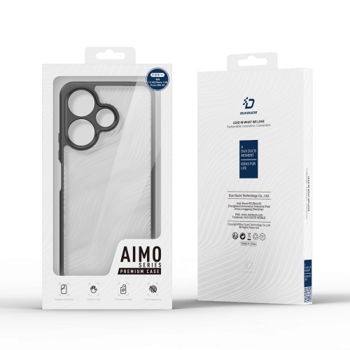 Удароустойчив калъф DUX DUCIS Aimo за Xiaomi Redmi 13 5G /Redmi 13 4G / Note 13R 5G / Poco M6 4G, Прозрачен-черен
