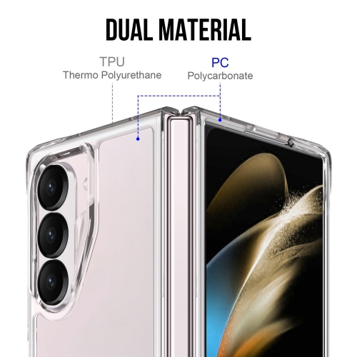 Удароустойчив калъф за Samsung Galaxy Z Fold6, Прозрачен