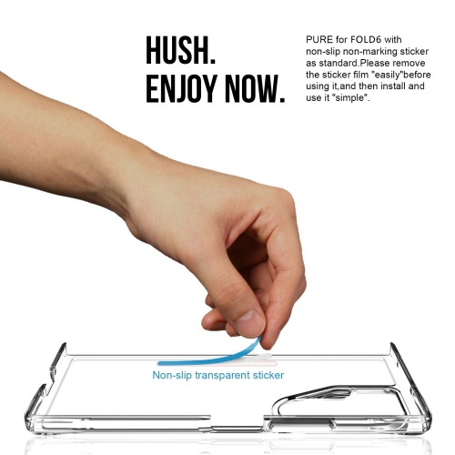 Удароустойчив калъф за Samsung Galaxy Z Fold6, Прозрачен