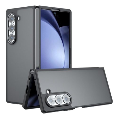 Удароустойчив калъф за Samsung Galaxy Z Fold6, Прозрачен-черен