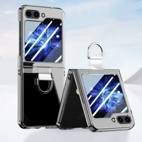 Пластмасов калъф Ring Holder за Samsung Galaxy Z Flip6, Прозрачен