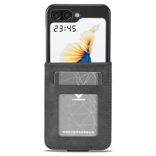 Калъф Тефтер LC IMEEKE Leather за Samsung Galaxy Z Flip6, Черен