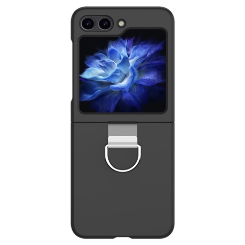 Удароустойчив калъф Skin Feel Ring за Samsung Galaxy Z Flip 6, Черен