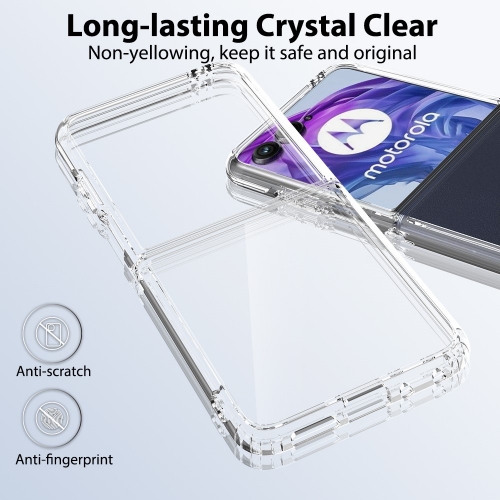 Удароустойчив калъф Acrylic за Motorola Razr 50 Ultra 5G, Прозрачен