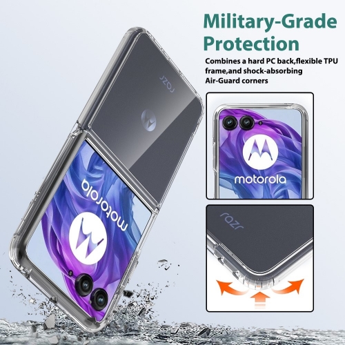 Удароустойчив калъф Acrylic за Motorola Razr 50 Ultra 5G, Прозрачен