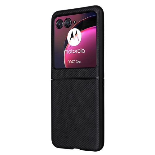 Силиконов Калъф Carbon Fibre Texture за Motorola Razr 40 Ultra 5G, Черен