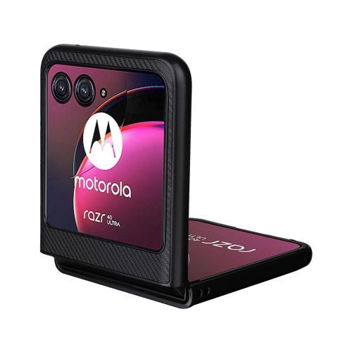 Силиконов Калъф Carbon Fibre Texture за Motorola Razr 40 Ultra 5G, Черен