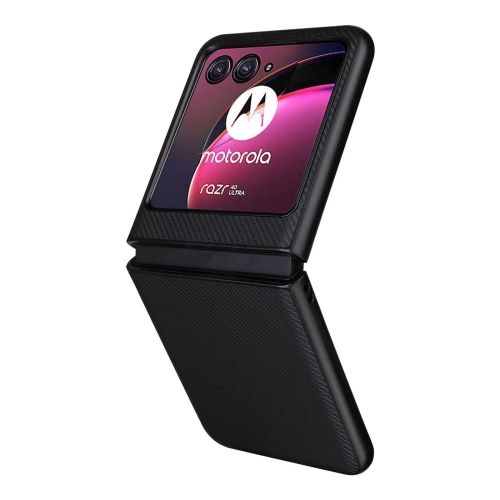 Силиконов Калъф Carbon Fibre Texture за Motorola Razr 40 Ultra 5G, Черен