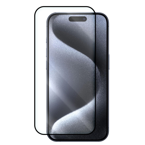 Стъклен Протектор 5D Full Glue за iPhone 16 Pro Max, Черен