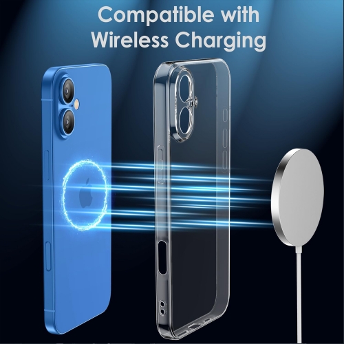 Силиконов калъф за iPhone 16, 2mm, Прозрачен