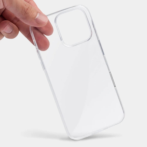 Силиконов калъф за iPhone 16 Pro, 2mm, Прозрачен
