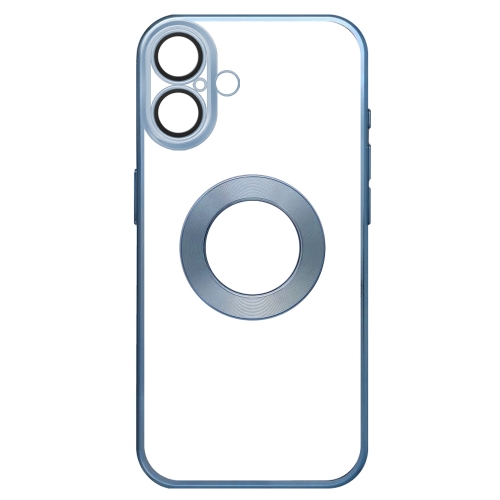 Силиконов калъф Glam за iPhone 16, Син