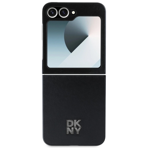 Калъф DKNY за Samsung Galaxy Z Flip 6, PU Leather Stack Logo Case, DKHCZF6PSMCSLK