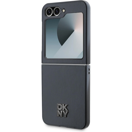 Калъф DKNY за Samsung Galaxy Z Flip 6, PU Leather Stack Logo Case, DKHCZF6PSMCSLK