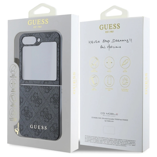 Калъф Guess за Samsung Galaxy Z Flip 6, 4G Charm Case, GUHCZF6GF4GGR