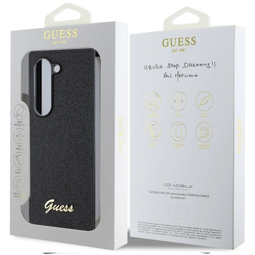 Калъф GUESS за Samsung Galaxy Z Fold 6, GUHCZFD6HGGSHK, Glitter Flakes Metal Logo Case