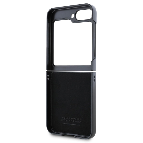 Калъф BMW за Samsung Galaxy Z Flip 6, M PU Carbon Tricolor Stripe, BMHCZF623PUDTK