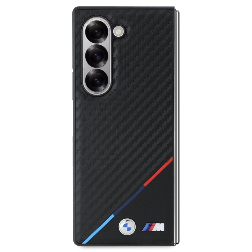 Калъф BMW за Samsung Galaxy Z Fold 6, M PU Carbon Tricolor Stripe MagSafe, BMHMZFD623PUDTK