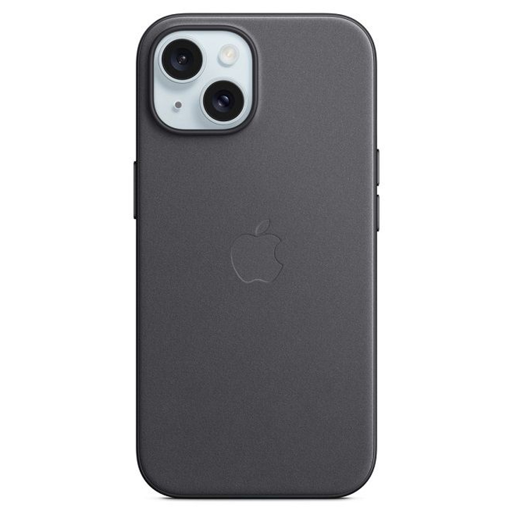 Калъф Apple FineWoven Case with MagSafe за iPhone 15, MT393ZM / A, Черен