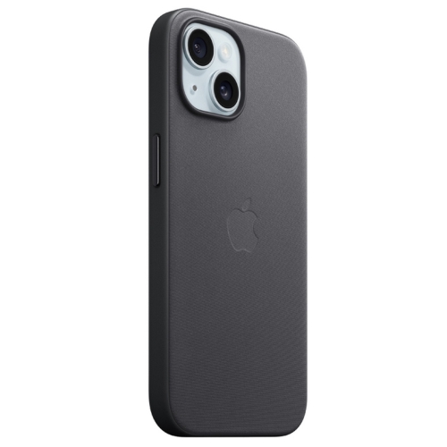 Калъф Apple FineWoven Case with MagSafe за iPhone 15, MT393ZM / A, Черен