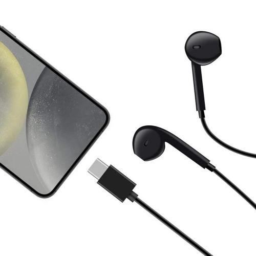 Слушалки с микрофон OBAL-ME Wired Earphones USB-C, Черен