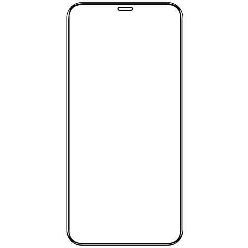 Стъклен протектор Veason 6D Pro Full Glue за iPhone 12 Mini, Черен